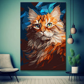 Siberian Cat Painting by Numbers
